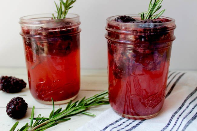 Rosemary Blackberry Spritzers