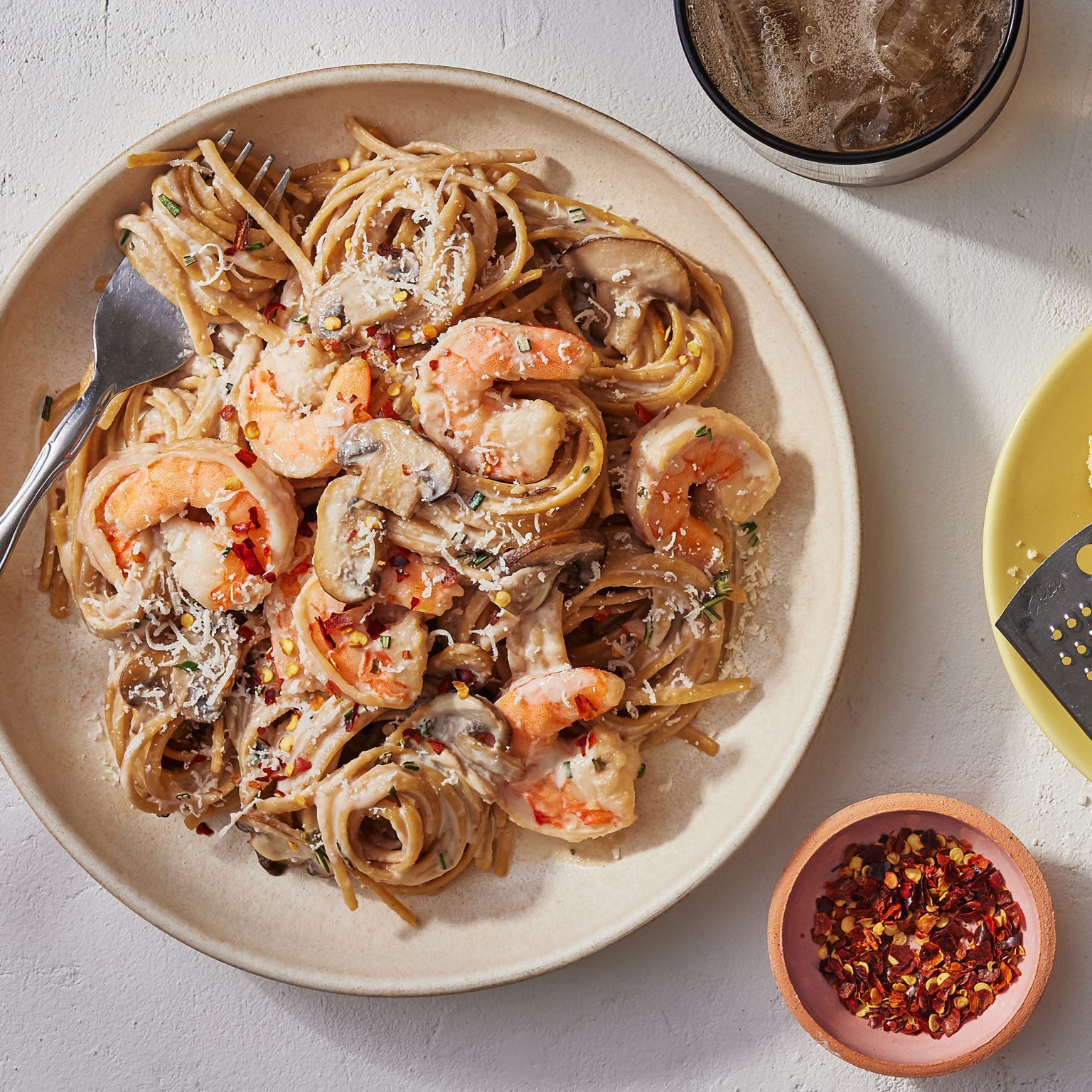 Creamy Shrimp & Mushroom Pasta - Food Heaven Made Easy